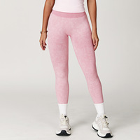 Legging de yoga sans couture, effet sable, rehausseur de fessiers, coupe ajustée, pour la course, l'exercice et le fitness