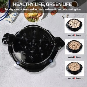 Outil de déchiquetage Chicken Bowl Twist avec 4 ventouses puissantes, en plastique écologique, compatible lave-vaisselle, essentiel pour la maison pour la préparation de burgers - Product Image 5