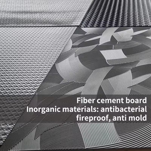 Revêtement mural en fibro-ciment rainuré haute densité 7 mm, <span class=keywords><strong>panneau</strong></span> mural décoratif de luxe, <span class=keywords><strong>panneau</strong></span> mural en fibro-ciment durable <span class=keywords><strong>pour</strong></span> hôtel et maison - Product Image 6