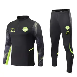 Jersey de fútbol de manga larga para niños, traje de entrenamiento personalizado, ropa deportiva de fútbol para hombres, alta calidad, venta al por mayor