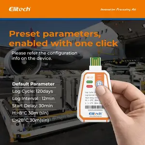 Registratore di dati PDF registratore di temperatura monouso Elitech RC-17
