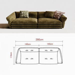 Meubles sur mesure, usine de Foshan, canapé Bezier, style américain, moderne, minimaliste, courbé - Product Image 3
