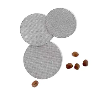 Malla de filtro de café sinterizado de acero inoxidable de grado alimenticio de 58,5mm