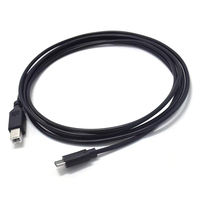 Câble d'imprimante pour téléphone portable USB Type-C en PVC compatible HP Canon Lenovo Samsung Brother Epson pour appareil photo, montre intelligente, ordinateur