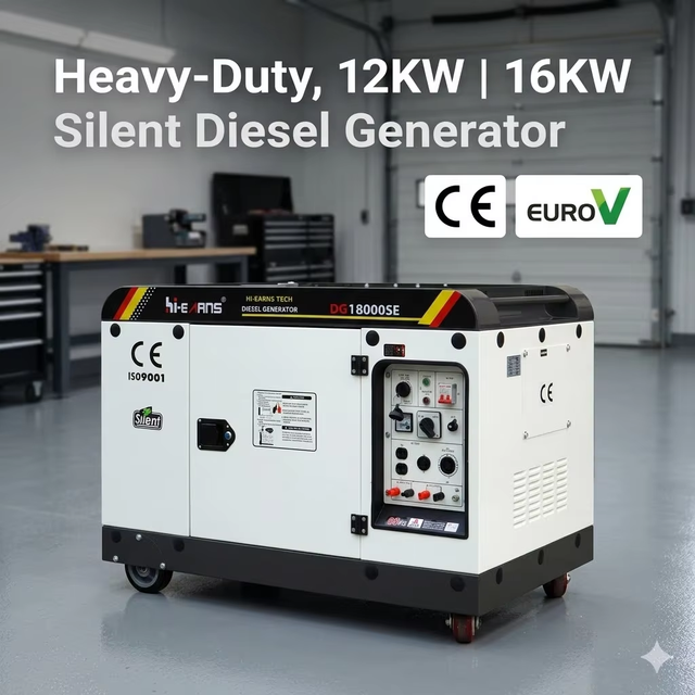 12kW 16KW Single Phase Electric Start  Silent Diesel Silent Mobile Diesel Generator