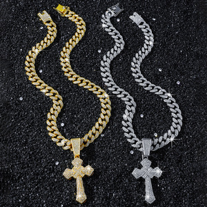2026 Hot Selling Hiphop Style Retro <b>Cross</b> Pendant Necklace Cool Personalized Design Men's Necklaces Fashion Jewelry Wholesale - Product Image 1
