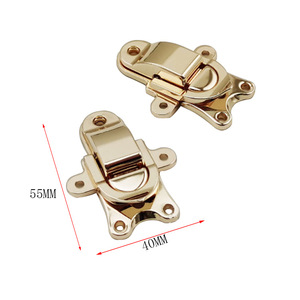 Zinc Alloy Hasp Lock 55mm X 40mm For <b>Guitar</b> Case Beauty <b>Box</b> Craft Gift Use - Product Image 1