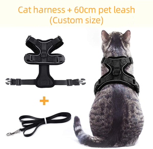 Juego de arnés ajustable personalizado para gato, chaleco reflectante y Correa, transpirable - Product Image 5