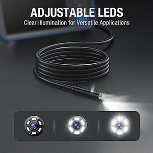 Caméra d'inspection endoscopique double objectif OEM ODM avec lumière <span class=keywords><strong>Teslong</strong></span> 45 HD, caméra de contrôle flexible pour l'automobile - Product Image 6