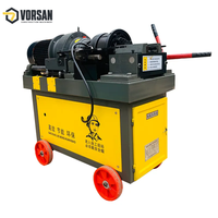 Rouleau fileteur pour barres d'armature HGS-50 avec roues, pour approvisionnement en gros. Excellente machine sur site pour le filetage des extrémités de barres d'armature pour les projets de construction