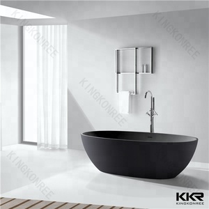 Independiente de piedra artificial de resina sólido superficie baño Baño de piedra de bañera - Product Image 5