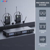Système de microphone sans fil UHF double canal SLXD4D B58 KSM9 dynamique portatif 2x100 canaux UHF