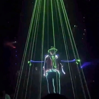 RICHSHINING Lumière laser de scène lumineuse pour DJ, poignée d'épée laser, pour bar de boîte de nuit