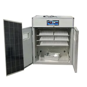 Incubadora de ovos de galinha automática digital 500, com painel de energia solar e bateria de uso