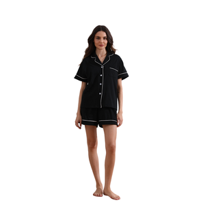 FUNG 6056 <span class=keywords><strong>Pigiama</strong></span> Corto da <span class=keywords><strong>Donna</strong></span>, Abbigliamento da Notte 100% <span class=keywords><strong>Cotone</strong></span>, Set <span class=keywords><strong>Pigiama</strong></span> - Product Image 4