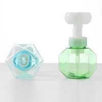 Vente en gros 300ml vide en plastique PETG forme de pétale mousse distributeur bouteille fleur mousse pompe bouteille pour savon liquide lavage des mains