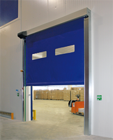 Conception de fermeture à glissière Meilleur joint Résistance à la rouille Salle blanche PVC Porte à grande vitesse Bâche Porte à glissière