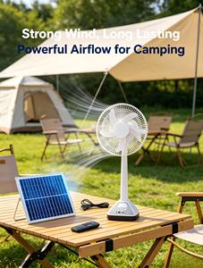 Exclusive Deal Hotel Portable And <b>Solar</b> Fan With <b>Usb</b> And Light Hotel <b>Solar</b> Fan With <b>Solar</b> <b>Panel</b> - Product Image 1