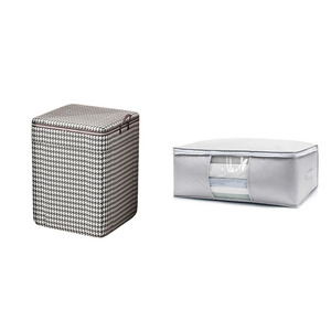 Organizador de ropa de algodón de gran capacidad de acero grueso, organizador de ropa de almacenamiento plegable con marco bolsas de almacenamiento plegables/ - Product Image 6