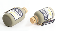 Bouteille en verre en céramique personnalisée de 250 ml 200 ml, bouteille en verre en céramique en porcelaine pour huile d'olive avec fermeture en liège