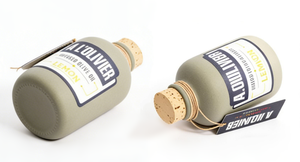 Botella de Vidrio de Cerámica Personalizada de 250 ml y 200 ml, Botella de Aceite de Oliva de Vidrio y Cerámica con Tapones de Corcho - Product Image 4