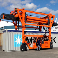 RTG Type 40 tonnes 45 tonnes conteneur de levage en caoutchouc pneu conteneur portique grue 60 tonnes transporteur à cheval prix