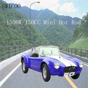 Mini Auto Eléctrico de <span class=keywords><strong>150cc</strong></span>, 4 Tiempos, Arranque Eléctrico, Mini Hot Rod Rojo, Azul y Negro - Product Image 3