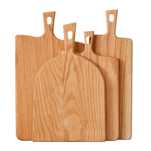 Plateau de service en bois carré H567 pour steak, fruits, pain, gâteaux, sushis, planche à découper, plateau de cuisine, bloc de découpe en bois - Product Image 1