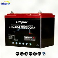 Moteur de pêche en mer avec batterie LiFePO4 12V 300AH Grade A Haute Tension Bluetooth Smart BMS Prise Anderson 6000 Cycles CE RoHS IP67