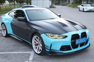 Kit de Carrocería de Fibra de Carbono Seca para BMW G82 M4, Guardabarros de Fibra de Carbono Estilo N Mejorados para G82 M4, Alerón y Capó - Product Image 4