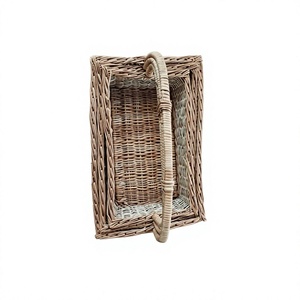 BS INTERNATIONAL Natural Bamboo Wicker <b>Rectangular</b> Handcrafted Lightweight Portable Multifunction Storage Basket Living Room - Product Image 6
