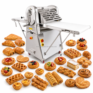 Machine à laminer la pâte électrique pour la pâtisserie : idéale pour les tartes aux fruits, les tartes à la crème, les tartelettes aux œufs, les tartelettes au chocolat – Usage professionnel en boulangerie - Product Image 1
