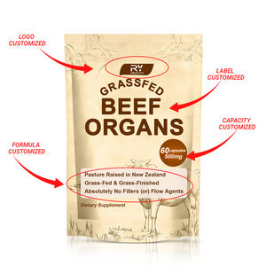 Capsule di <span class=keywords><strong>Pancreas</strong></span> di Manzo Alimentato a Erba, Produzione EM/ODM con Etichetta Privata, Supporto per la Salute Digestiva e Intestinale - Product Image 5