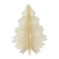 Arbre de Noël en papier nid d'abeille pliable Décoration de fête intérieure Décoration de la maison Cadeau simple Arbre de Noël en papier de table intérieur Décoration