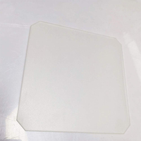 Plaque en verre borosilicate massif 200 mm x 200 mm, bord poli plat, pour imprimante 3D, hôtel, école, atelier
