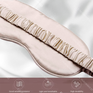 CM 2025 Atacado Logotipo Personalizado De Seda De Cetim Dormir Olho Capa Eyemask Dormir Noite Olho Sombra Sono Máscara Com Alça Elástica - Product Image 3
