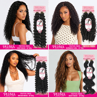 Nouveautés Julianna : Extensions de cheveux bouclés bio en fibre birmane, légers comme des plumes, avec nœuds miracle pour tresses au crochet