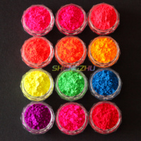 Poudre de mica néon cosmétique, pigment fluorescent