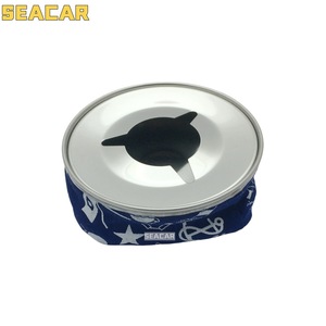 Cenicero Redondo de Acero Inoxidable Seacar, Diseño Náutico Portátil para Auto, Barco y Hogar - Product Image 1