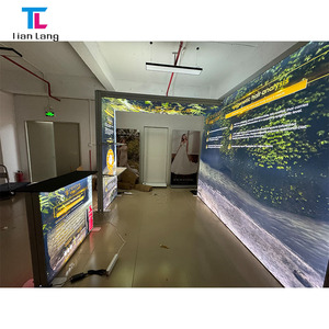 Wholesale Custom New Design Portable Aluminum <b>Frame</b> SEG Tension Fabric Backlit <b>Backdrop</b> Tradeshow Booth Display LED Light Box - Product Image 3