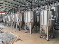 Équipement de brasserie chinoise pour la production de bière fraîche, cuve de fermentation de 10 000 litres, capacité de 500L à 10 000L, pompe, moteur PLC, alcool