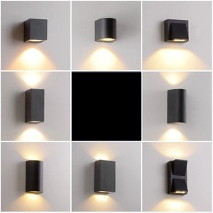 Applique murale ronde en aluminium de haute qualité IP65 étanche lumière LED extérieure pour jardin paysage couloir applique murale extérieure - Product Image 6