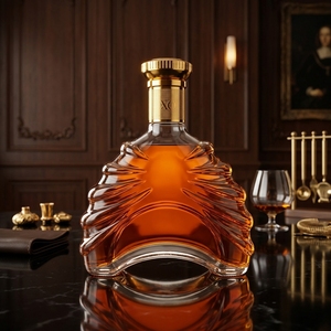 Exquisitas Botellas de Vidrio de 700 ml, 750 ml y 1000 ml con Logotipo Personalizable, Adecuadas para Bebidas Alcohólicas <span class=keywords><strong>XO</strong></span> de Alta Gama - Product Image 1