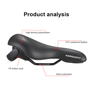 KEREACHY Toptan Bisiklet Parçaları E-bisiklet Sele Vakumlu Yumuşak Ergonomik Masajlı Güvenli Ekstra Geniş Nefes Alabilen - Product Image 3