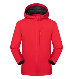 Individuelles Modedesign beliebteste Outdoor-Einteiliger atmungsaktiv Windjacken weiche Schale Jacke für Herren und Damen