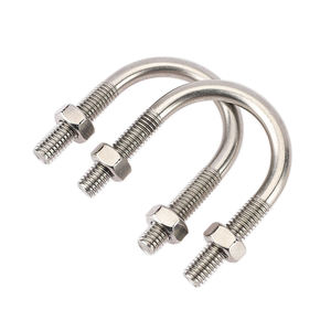 Fabricación u-bolt abrazadera de tubo precio galvanizado Q235 acero dulce acero inoxidable 304 316 U tipo perno de anclaje M16 - Product Image 5