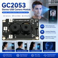 Module de caméra USB2.0 à double objectif avec vision nocturne RGB+IR 2MP GC2053 pour système de contrôle d'accès et surveillance de sécurité