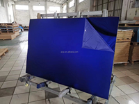 Feuille de miroir souple en acrylique PC écologique simple face, couleur or et argent, autocollante, pour chambre, salle de bain, salle de sport, hôpital, mur rideau