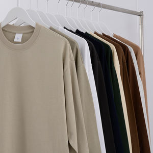 חולצה מכופתרת שרוול ארוך גברים חולצת טריקו יוניסקס בהתאמה אישית חולצת טריקו שרוול ארוך לגברים חולצות טי - Product Image 2