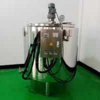 Agitateur en acier inoxydable 1000L Détergent liquide Miel Mélangeur Chauffe-moteur pour la transformation des aliments Homogénéisateur Agitateur